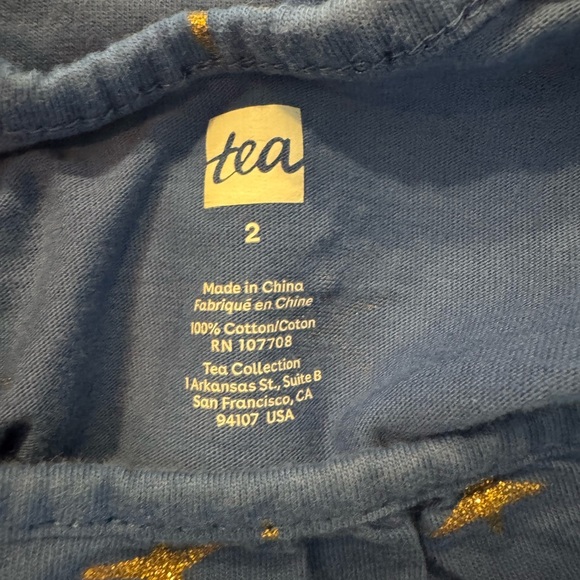 TEA COLLECTION Blue Starry Kids Dress Size 2 - Picture 4 of 5